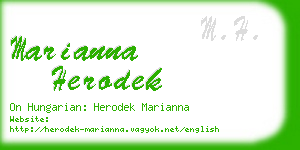 marianna herodek business card